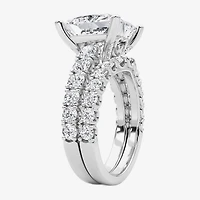 Grown Gorgeous (F / Vs2) Womens 7 1/5 Ct. T.W. Lab White Diamond 14K Gold Side Stone Bridal Set