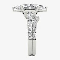 Grown Gorgeous (F / Vs2) Womens / Ct. T.W. Lab White Diamond 14K Gold Marquise Side Stone Bridal Set
