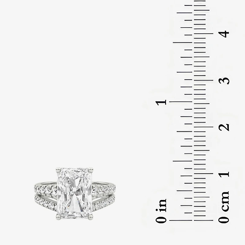 Grown Gorgeous (F / Vs2) Womens / Ct. T.W. Lab White Diamond 14K Gold Rectangular Side Stone Bridal Set