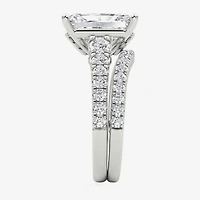 Grown Gorgeous (F / Vs2) Womens / Ct. T.W. Lab White Diamond 14K Gold Rectangular Side Stone Bridal Set