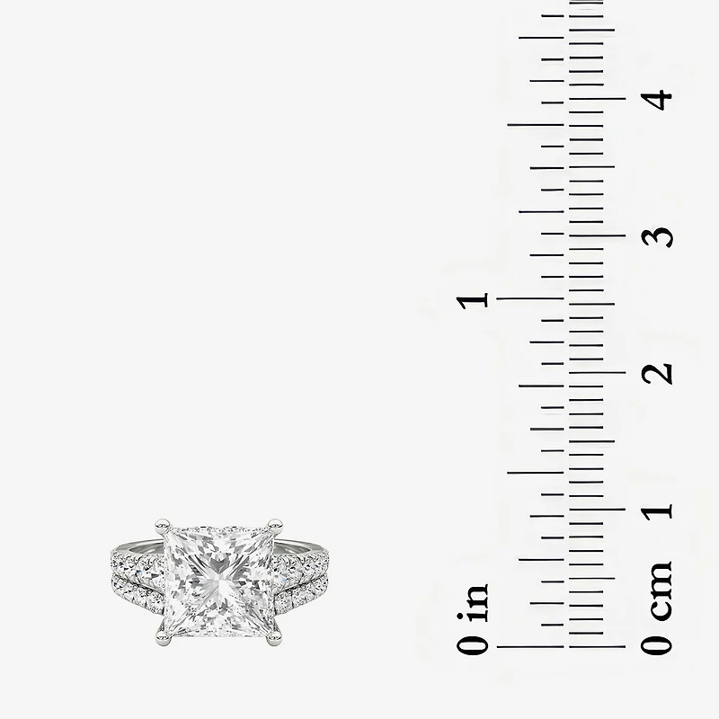 Grown Gorgeous ( F / Vs2 ) Womens 5 3/8 Ct. T.W. Lab White Diamond 14K Gold Side Stone Bridal Set