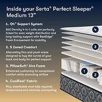 The Serta Perfect Sleeper Mondale 13" Medium Tight Top - Mattress Only