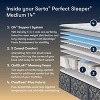 The Serta Perfect Sleeper Autumndale 14" Medium Tight Top - Mattress Only