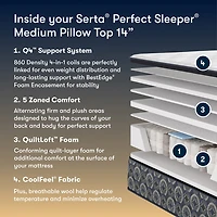 The Serta Perfect Sleeper Mondale 14" Medium Pillow Top - Mattress Only