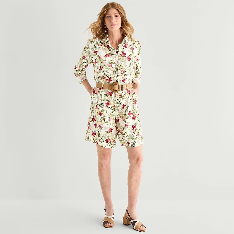 Liz Claiborne Womens Long Sleeve Blouse