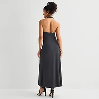 Bold Elements Womens Cowl Neck Sleeveless Maxi Dress