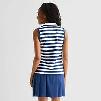 St. John's Bay Womens Sleeveless Quarter-Zip Pullover