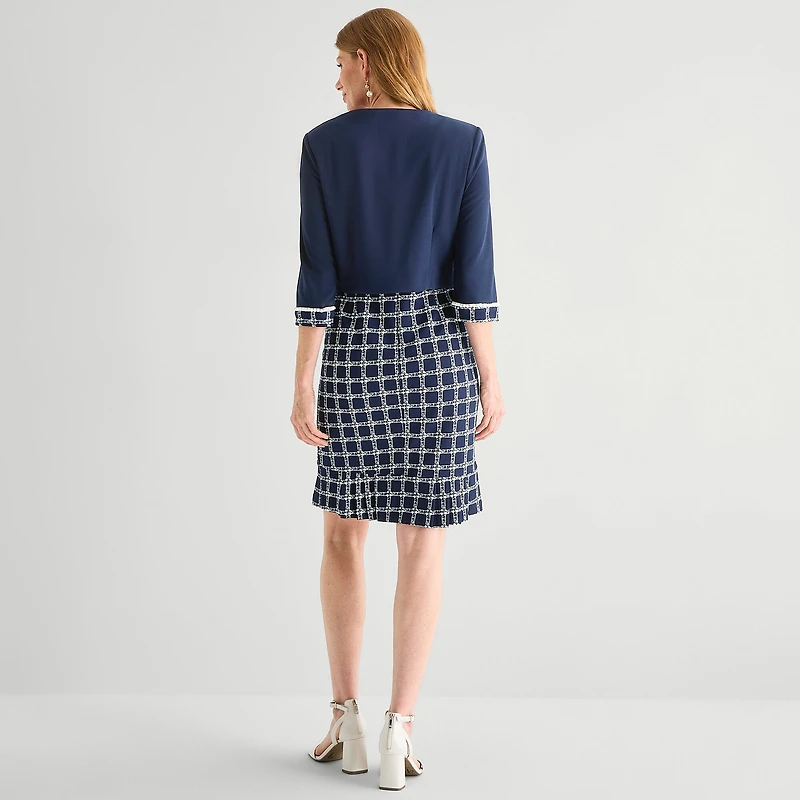Maya Brooke Womens Jacket Dress