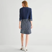 Maya Brooke Womens Jacket Dress