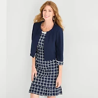 Maya Brooke Womens Jacket Dress