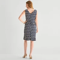 Maya Brooke Womens Abstract Jacket Dress