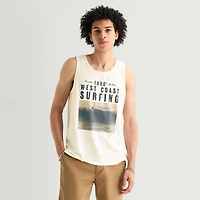 Arizona Mens Crew Neck Sleeveless Tank Top