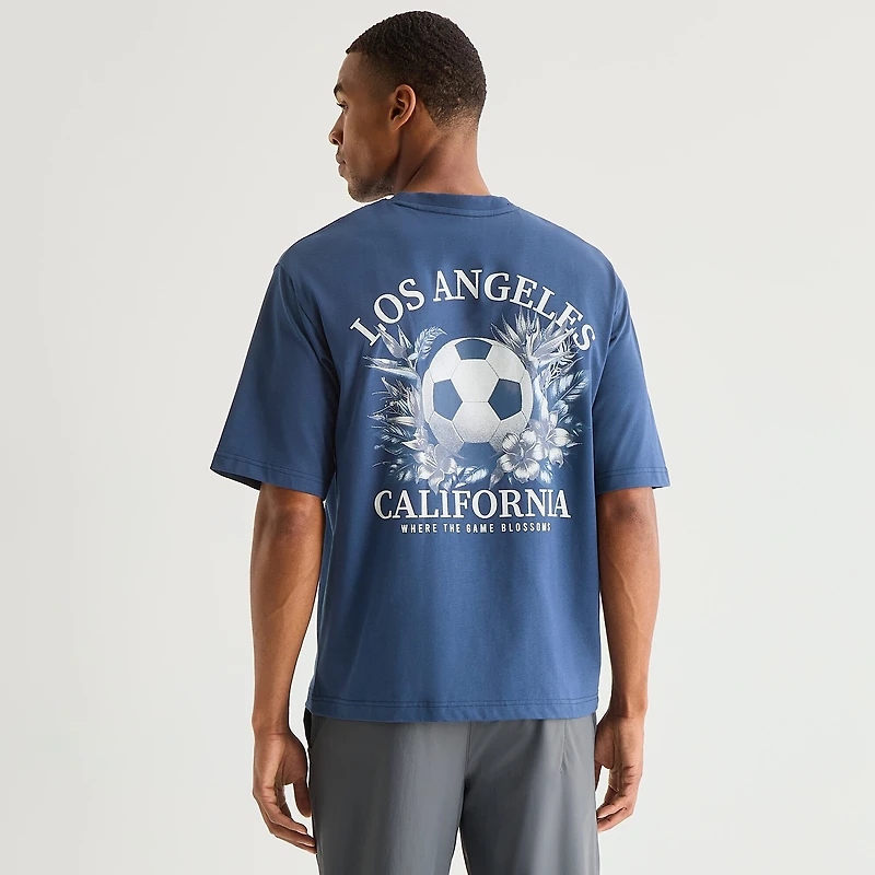 Xersion Mens Round Neck Short Sleeve Regular Fit Graphic T-Shirt