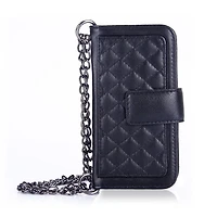 Genuine Leather Phone Case and Wallet Combination with Chain for ﻿iPhone 6S