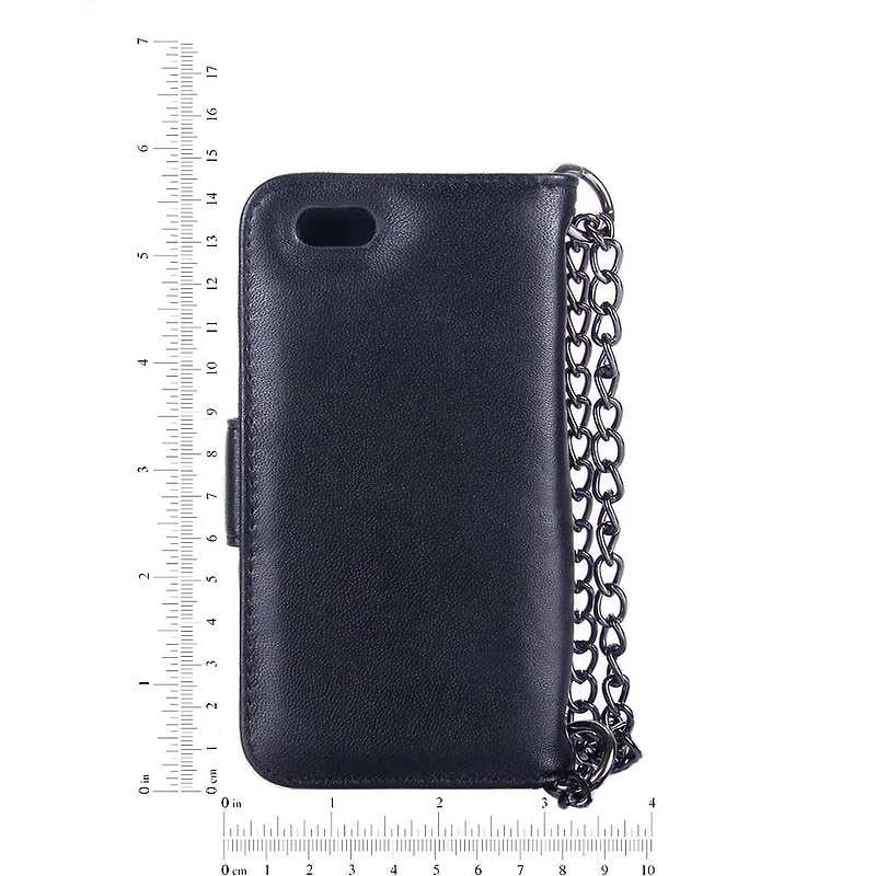 Genuine Leather Phone Case and Wallet Combination with Chain for ﻿iPhone 6S
