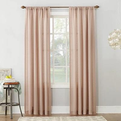 No 918 Amalfi Rod Pocket Sheer Single Curtain Panel