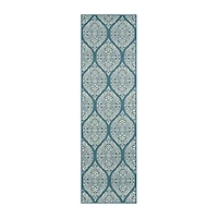 Momeni Baja 17 Damask Indoor Outdoor Rectangular Accent Rug