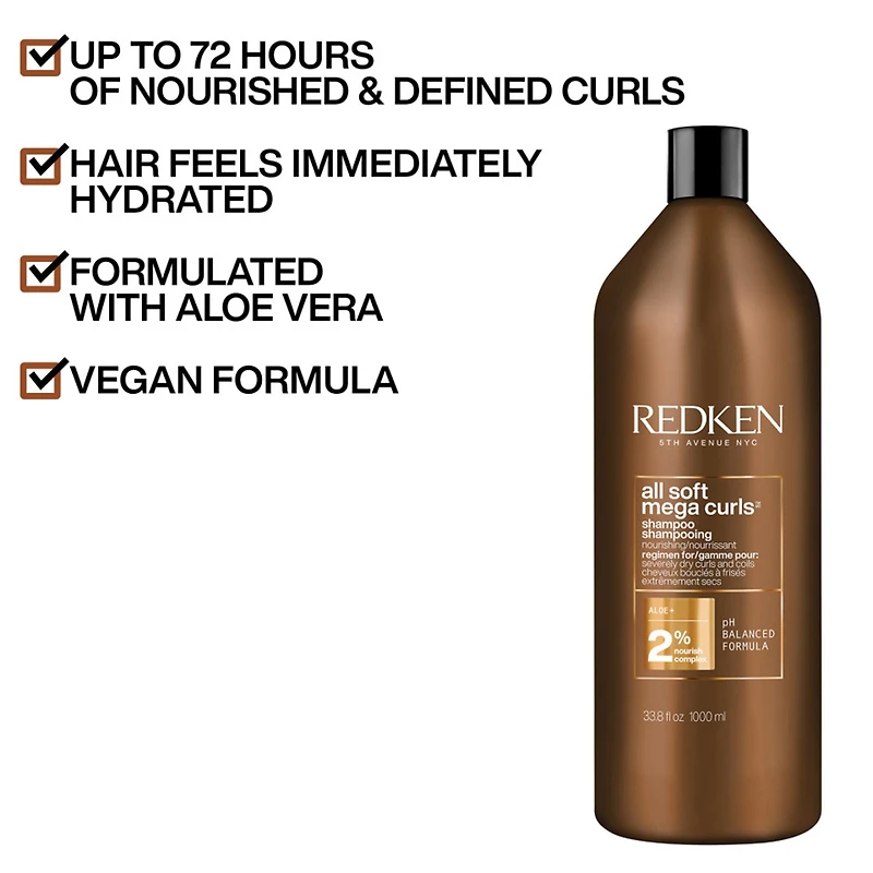Redken All Soft Mega Curls Shampoo - 33.8 oz.