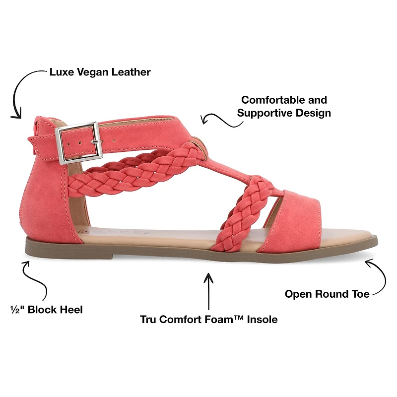 Journee Collection Womens Florence Flat Sandals