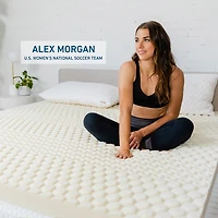 MOLECULE 3-Inch CopperWELL Plush Cooling Gel Infused Memory Foam Mattress Topper