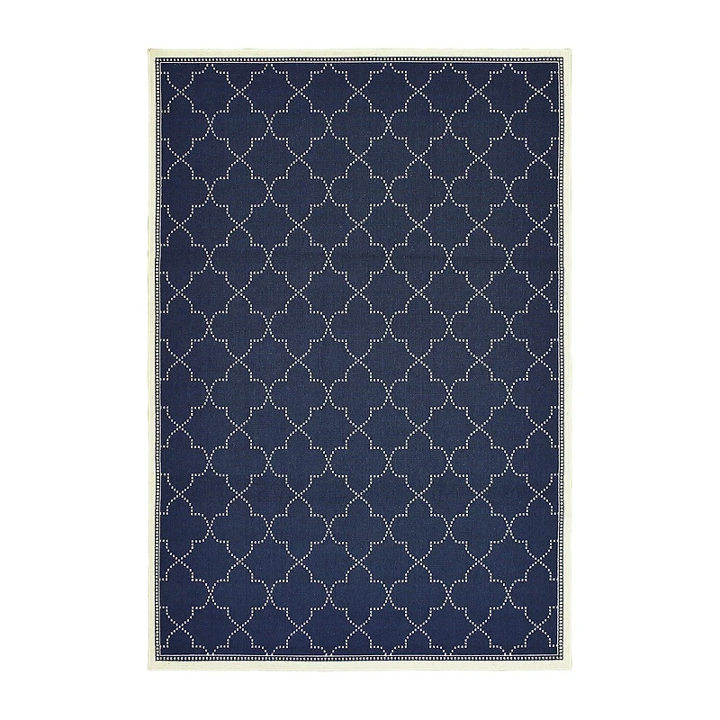 Covington Home Martinique Scallop Trellis Indoor Outdoor Rectangular Accent Rug