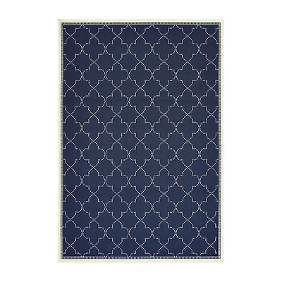 Covington Home Martinique Scallop Trellis Indoor Outdoor Rectangular Accent Rug