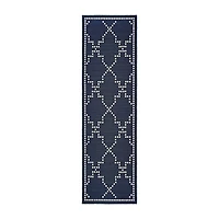 Covington Home Martinique Trellis 2'3"X7'6" Indoor Outdoor Rectangular Runner