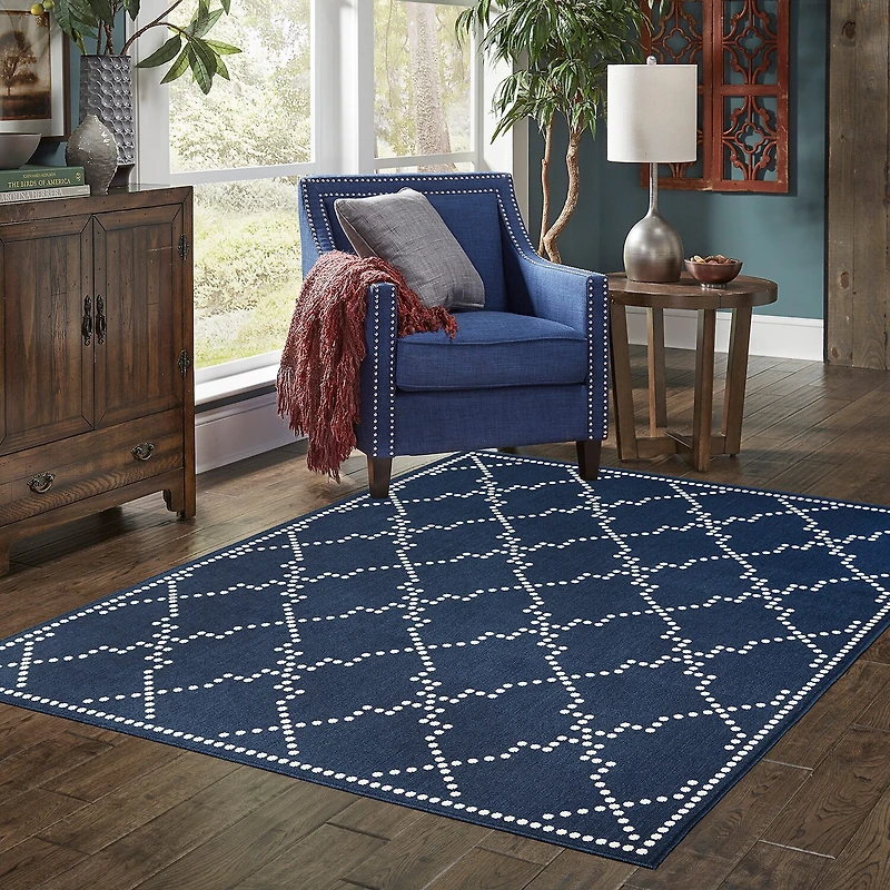 Covington Home Martinique Trellis Indoor Outdoor Rectangular Accent Rug
