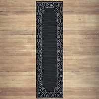 Covington Home Martinique Bordered 2'3"X7'6" Indoor Outdoor Rectangular Runner