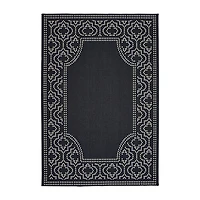 Covington Home Martinique Bordered Indoor Outdoor Rectangular Accent Rug