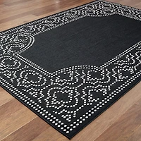 Covington Home Martinique Bordered Indoor Outdoor Rectangular Area Rug