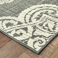 Covington Home Martinique Center Medallion Indoor Outdoor Rectangular Accent Rug
