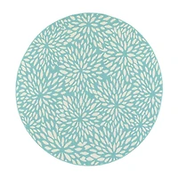 Covington Home Marquesas Blooms 7'10"X7'10" Indoor Outdoor Round Area Rug