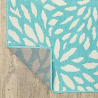 Covington Home Marquesas Blooms Indoor Outdoor Rectangular Area Rug