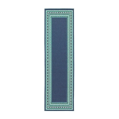 Covington Home Marquesas Border 2'3"X7'6" Indoor Outdoor Rectangular Runner