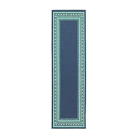 Covington Home Marquesas Border 2'3"X7'6" Indoor Outdoor Rectangular Runner