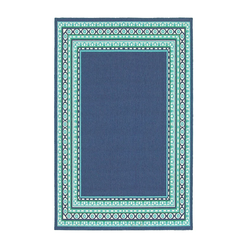 Covington Home Marquesas Border Indoor Outdoor Rectangular Accent Rug