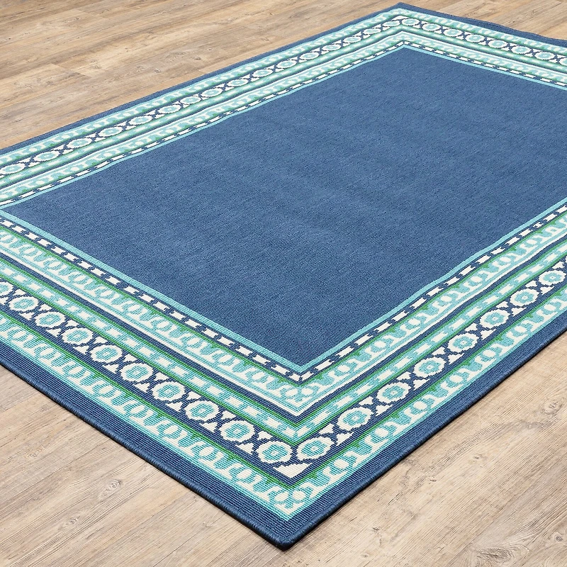 Covington Home Marquesas Border Indoor Outdoor Rectangular Area Rug