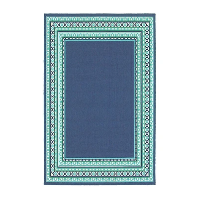 Covington Home Marquesas Border Indoor Outdoor Rectangular Area Rug