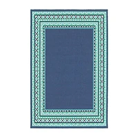 Covington Home Marquesas Border Indoor Outdoor Rectangular Area Rug