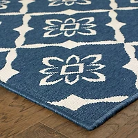 Covington Home Marquesas Floral Diamond Indoor Outdoor Rectangular Acccent Rug