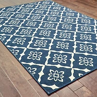 Covington Home Marquesas Floral Diamond Indoor Outdoor Rectangular Area Rug