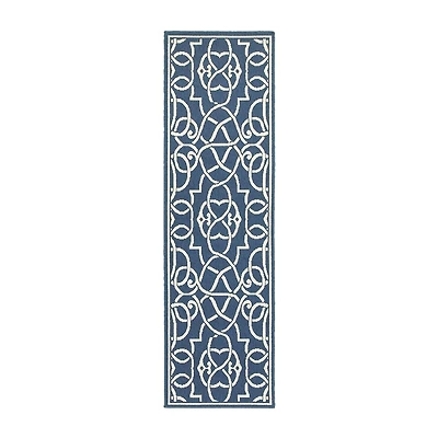 Covington Home Marquesas Intricate Trellis 2'3"X7'6" Indoor Outdoor Rectangular Runner