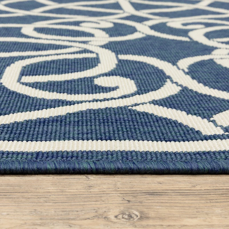 Covington Home Marquesas Intricate Trellis Indoor Outdoor Rectangular Accent Rug