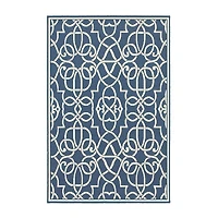 Covington Home Marquesas Intricate Trellis Indoor Outdoor Rectangular Area Rug