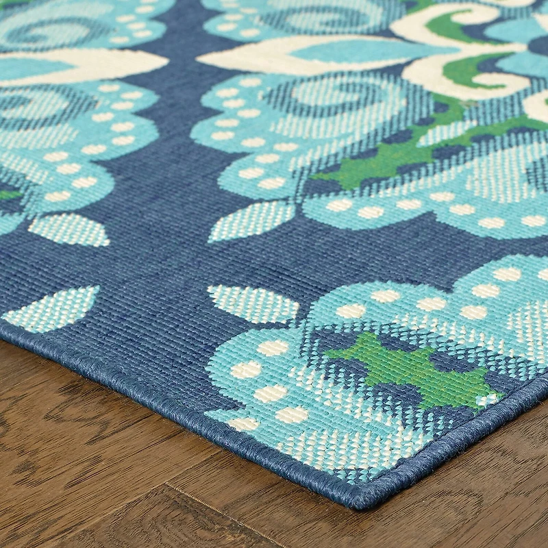 Covington Home Marquesas Medallion 2'3"X7'6" Indoor Outdoor Rectangular Runner