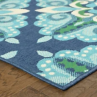 Covington Home Marquesas Medallion 2'3"X7'6" Indoor Outdoor Rectangular Runner