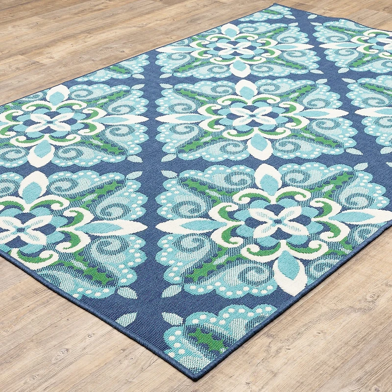 Covington Home Medallion Indoor Outdoor Rectangular Accent Rug