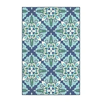 Covington Home Medallion Indoor Outdoor Rectangular Accent Rug