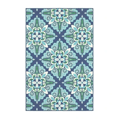 Covington Home Marquesas Medallion Indoor Outdoor Rectangular Area Rug